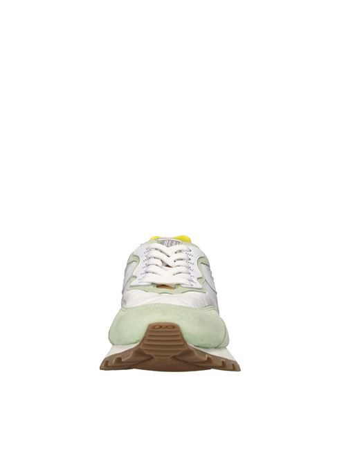 Sneakers in camoscio,pelle e tessuto VOILE BLANCHE | QWARK HYPE WOMAN 0012018292.01.EF02BIANCO-VERDE-VIOLA